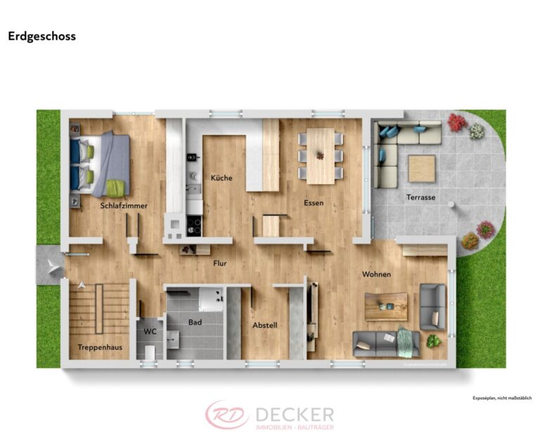 Helles Einfamilienhaus mit viel Platz und Garten in Velden