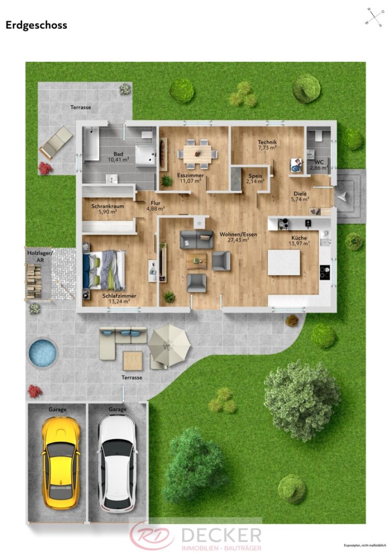 Ihr privates Refugium: Moderner mediterraner Luxus-Bungalow auf Erbpacht