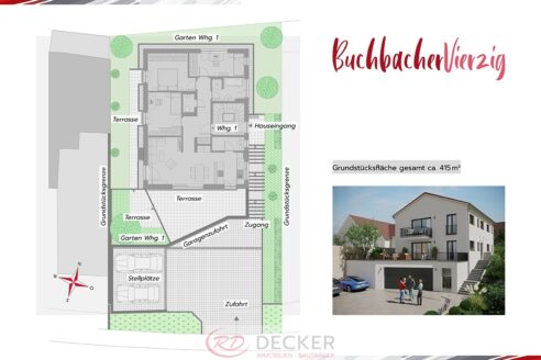 Wohnen mit Garten im modernen Zweifamilienhaus