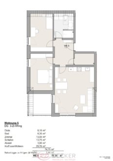 Wohnen im lichtvollen Dachgeschoss