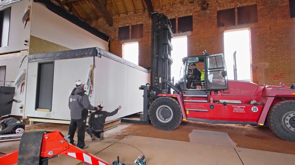 Sumpfhaus Moduleinbau Holzmodul